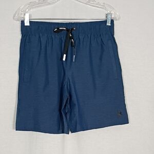 NWT Spyder Pulse Blue 8 In Heathered Contrast Stretch Woven Shorts Men Sz Small